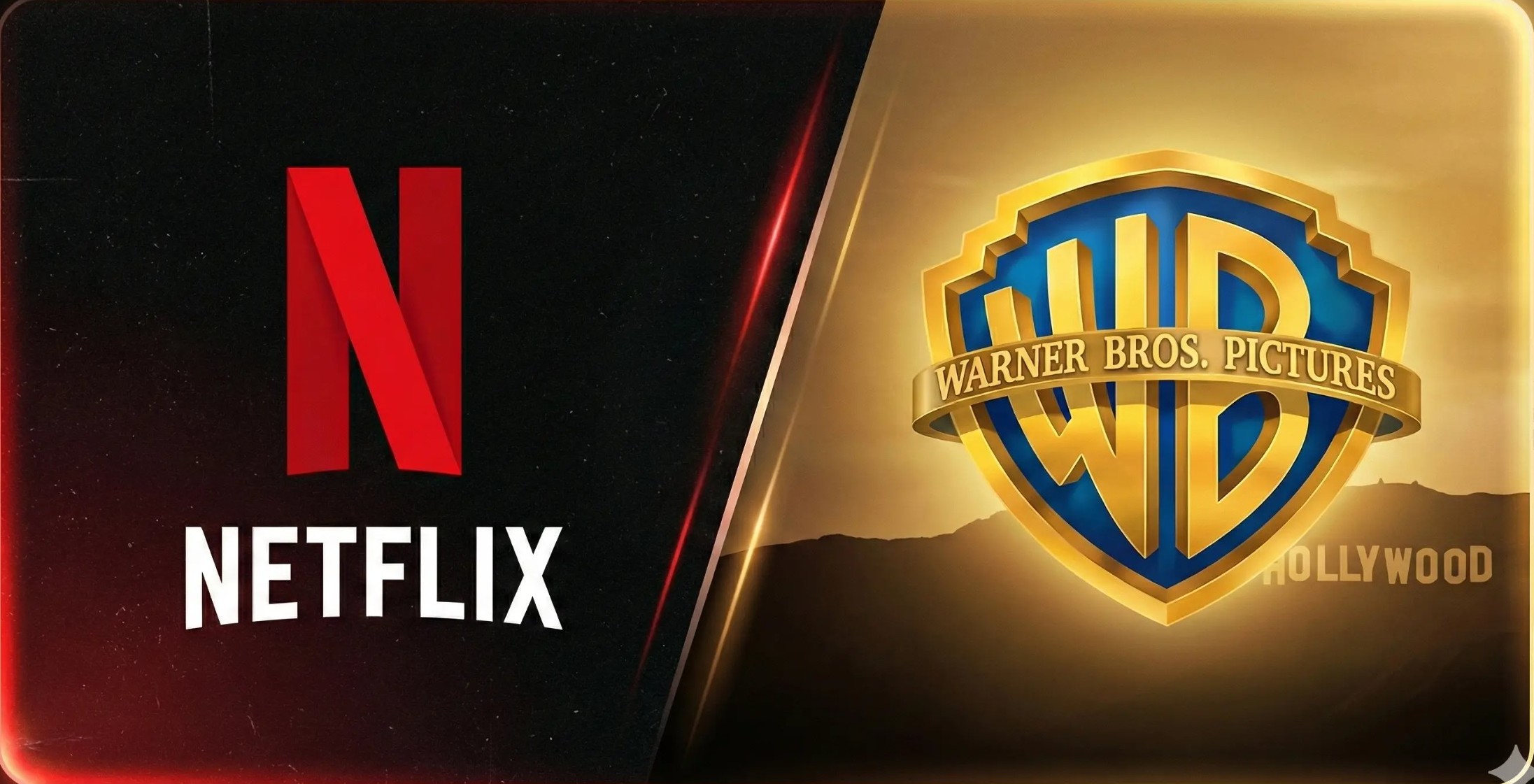 Netflix x Warner Bros collage artwork
